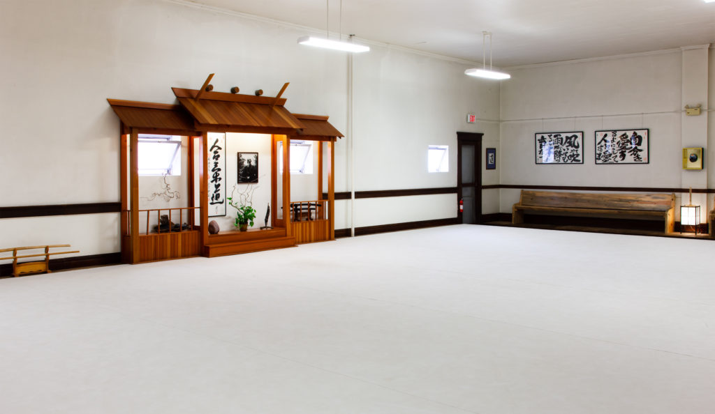 The dojo space.